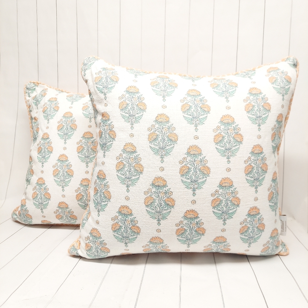 Lillian August French Farmhouse Set of Two Decorative Pillows